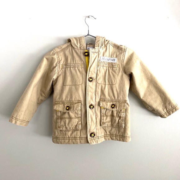 OLD NAVY Jr Captain hooded lined warm jacket 4T 4A - Picture 1 of 6